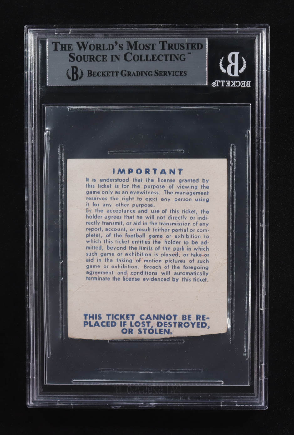 Mike Ditka Signed Ticket #00267 (BGS) at PristineAuction.com Mike Ditka Signed Ticket #00267 (BGS) at PristineAuction.com