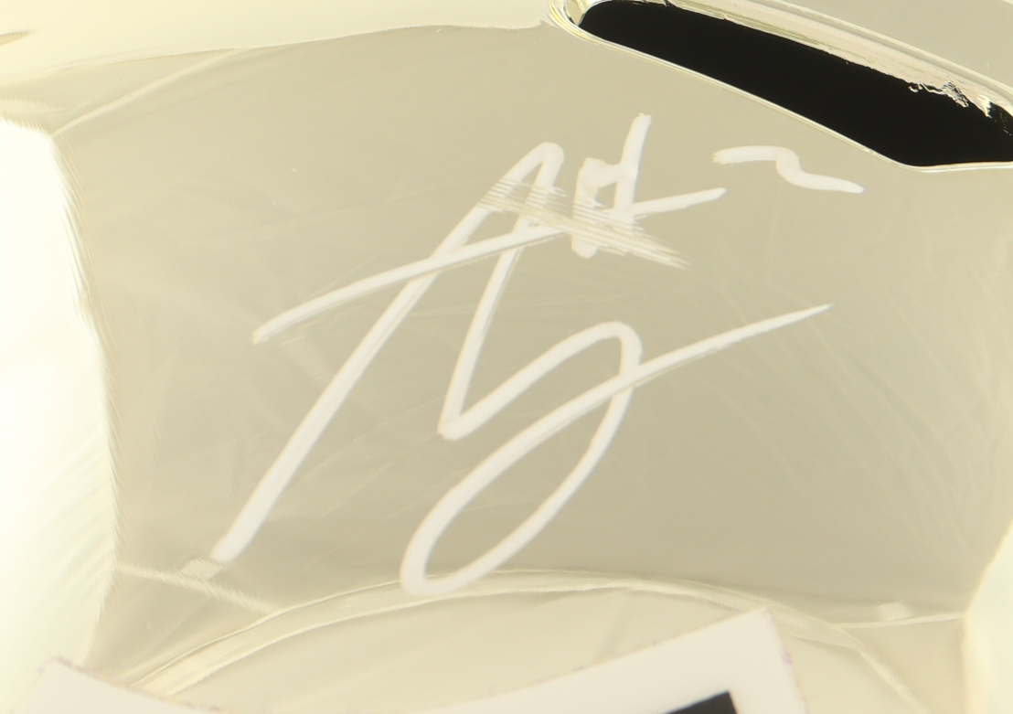 Ashton Jeanty Signed Raiders Full-Size Chrome Alternate Speed Helmet (Beckett) at PristineAuction.com Ashton Jeanty Signed Raiders Full-Size Chrome Alternate Speed Helmet (Beckett) at PristineAuction.com
