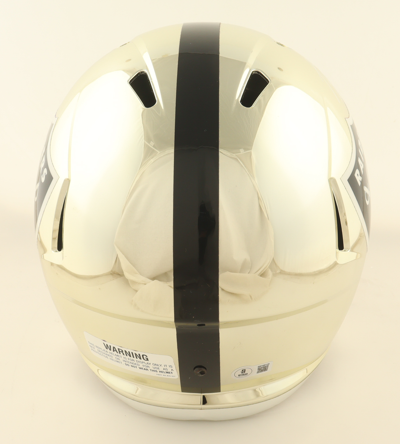 Ashton Jeanty Signed Raiders Full-Size Chrome Alternate Speed Helmet (Beckett) at PristineAuction.com Ashton Jeanty Signed Raiders Full-Size Chrome Alternate Speed Helmet (Beckett) at PristineAuction.com