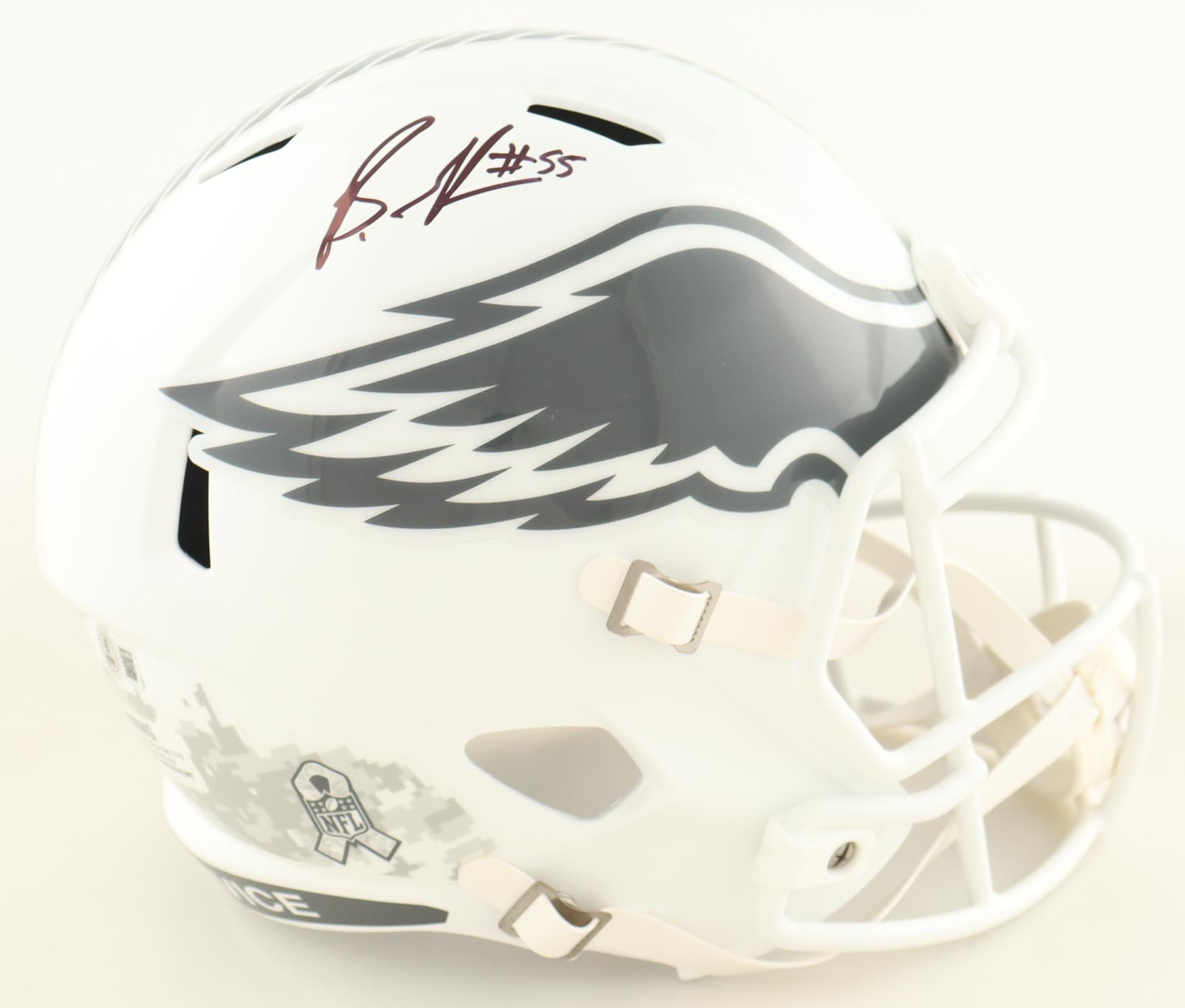 Brandon Graham Signed Eagles Full-Size Salute to Service Alternate Speed Helmet (Beckett) at PristineAuction.com Brandon Graham Signed Eagles Full-Size Salute to Service Alternate Speed Helmet (Beckett) at PristineAuction.com