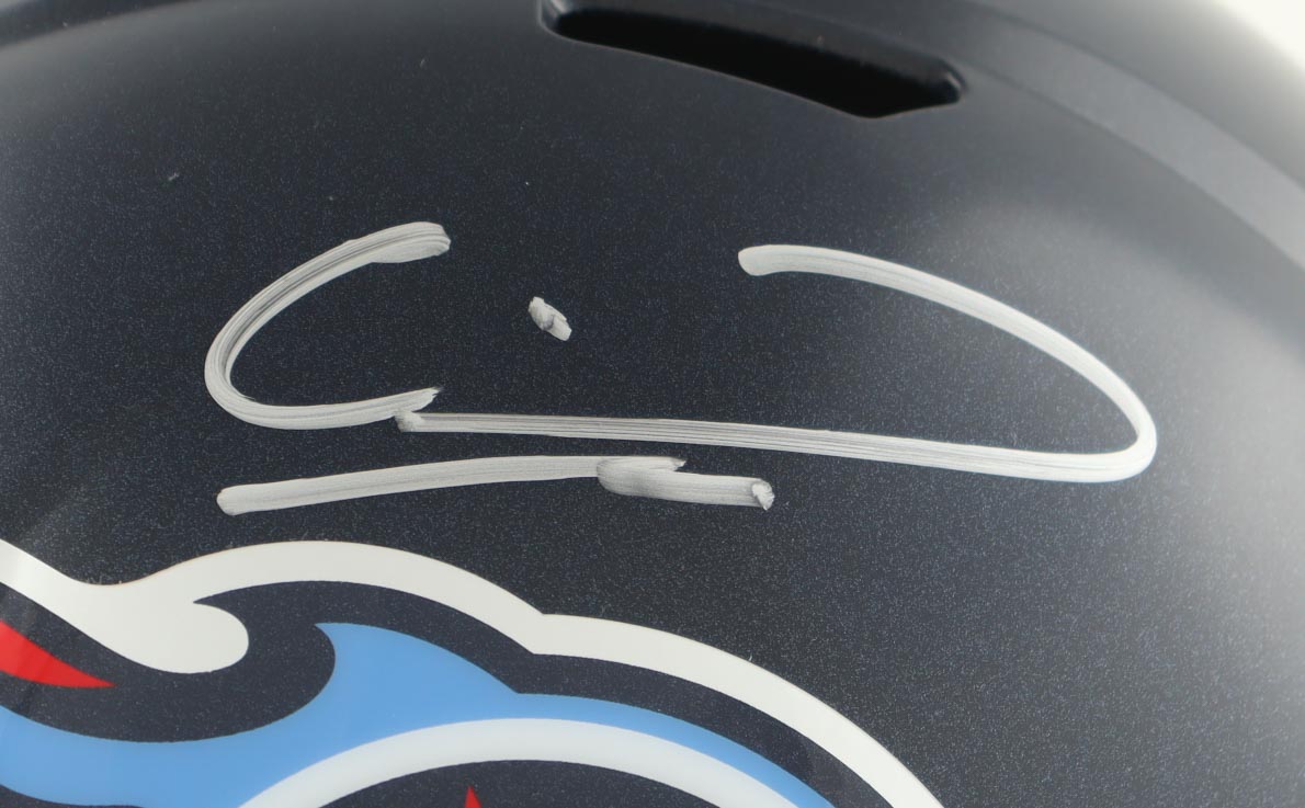 Calvin Ridley Signed Titans Full-Size Speed Helmet (Beckett) at PristineAuction.com Calvin Ridley Signed Titans Full-Size Speed Helmet (Beckett) at PristineAuction.com