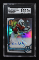 Xavier Worthy 2022 Bowman University Chrome Autographs #BCPAXW RC (SGC 10 | Autograph Graded 10) at PristineAuction.com