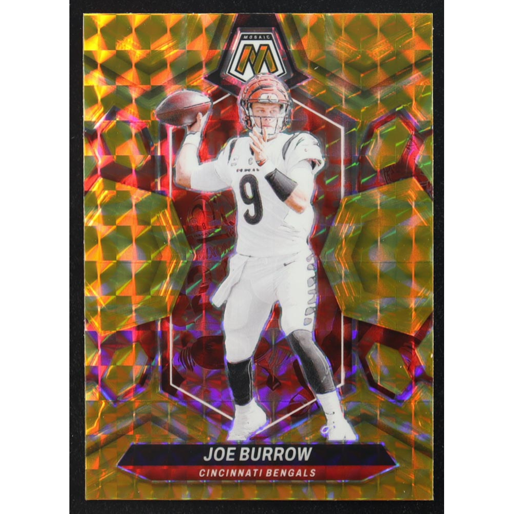 Joe Burrow 2024 Panini Mosaic Mosaic Reactive Yellow #43 at PristineAuction.com
