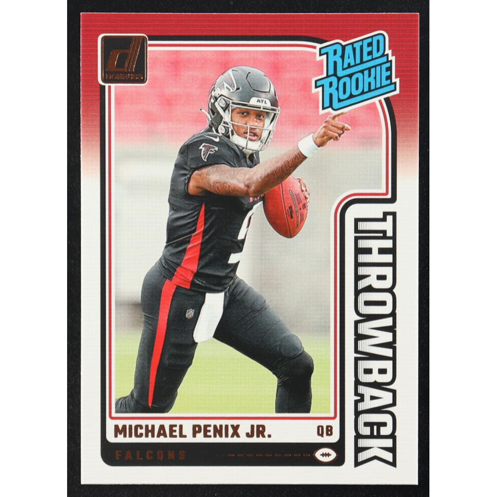 Michael Penix Jr. 2024 Donruss Throwback #3 RC at PristineAuction.com