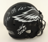 Eagles Full-Size Authentic On-Field Eclipse Alternate Speed Helmet Signed By (6) with Brandon Graham, Jalen Carter, Darius Slay (Beckett) at PristineAuction.com