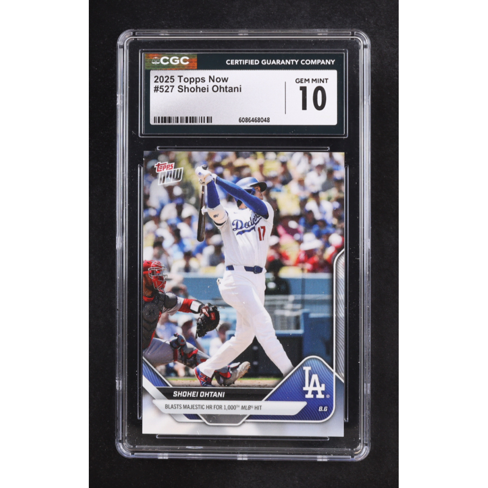 Shohei Ohtani 2025 Topps Now #527 (CGC 10) at PristineAuction.com