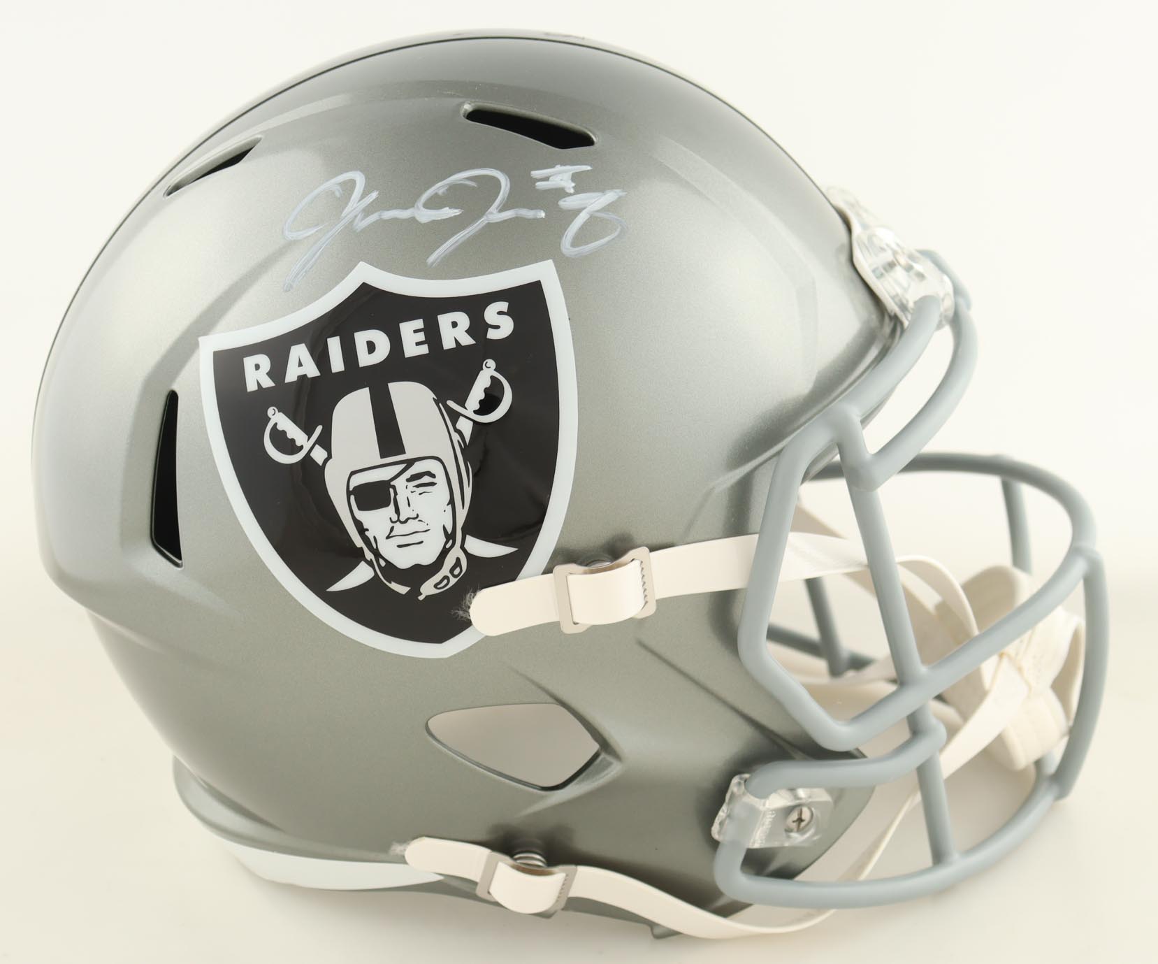 Josh Jacobs Signed Raiders Full-Size Speed Helmet (Beckett & Jacobs) at PristineAuction.com Josh Jacobs Signed Raiders Full-Size Speed Helmet (Beckett & Jacobs) at PristineAuction.com