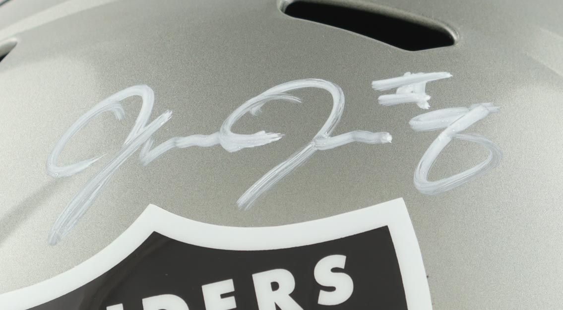 Josh Jacobs Signed Raiders Full-Size Speed Helmet (Beckett & Jacobs) at PristineAuction.com Josh Jacobs Signed Raiders Full-Size Speed Helmet (Beckett & Jacobs) at PristineAuction.com