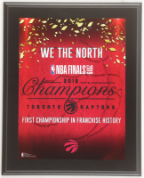 Raptors 2019 NBA Finals Champions Commemorative Plaque at PristineAuction.com