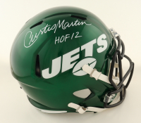 Curtis Martin Signed Jets Full-Size Speed Helmet Inscribed "HOF 12" (PSA) at PristineAuction.com