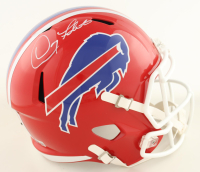 Doug Flutie Signed Bills Full-Size Speed Helmet (Beckett) at PristineAuction.com
