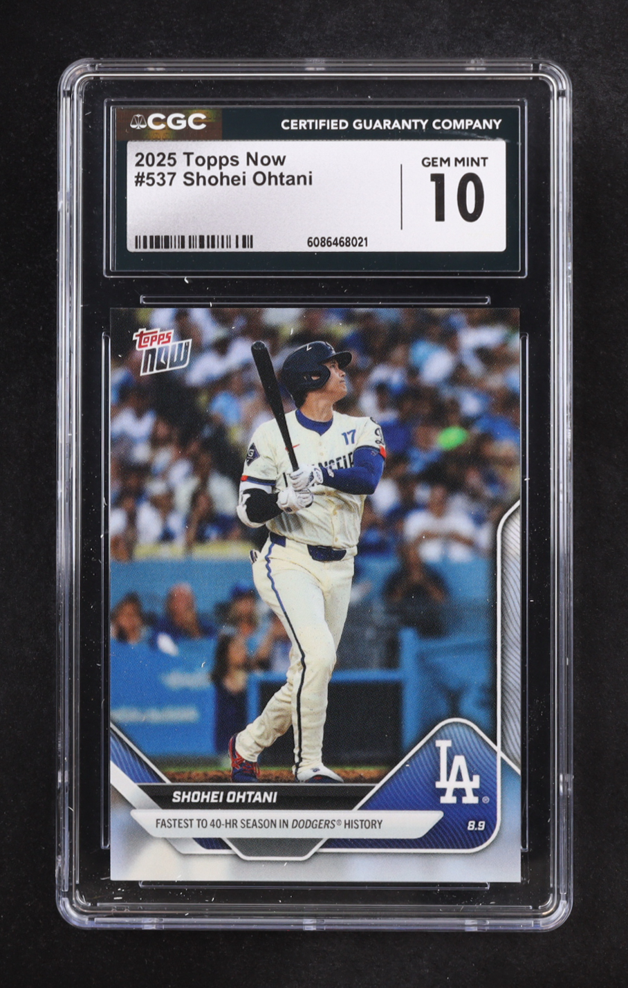 Shohei Ohtani 2025 Topps Now #537 (CGC 10) at PristineAuction.com Shohei Ohtani 2025 Topps Now #537 (CGC 10) at PristineAuction.com