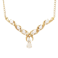 2.55 CTW Blue Topaz & White Topaz 18K Gold Plated Designer Necklace Size 19 Inches| Estimated Retail Value: $1,799 (AMG) at PristineAuction.com