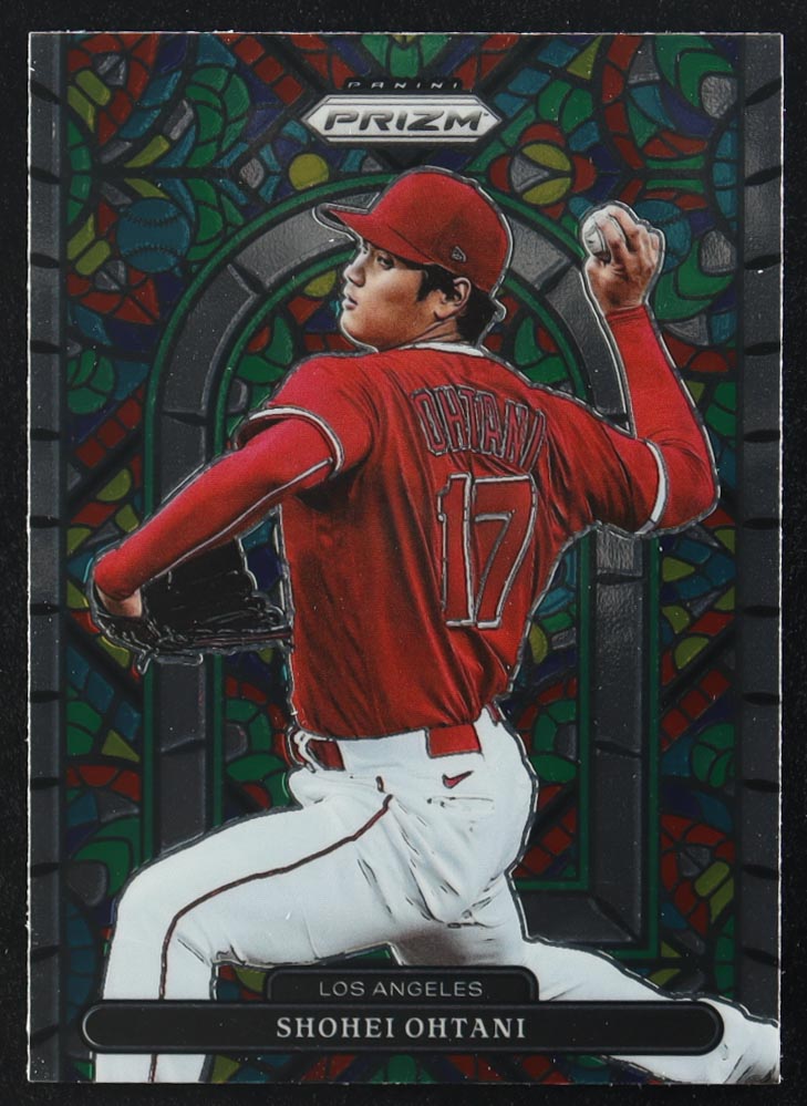 Shohei Ohtani 2022 Panini Prizm Stained Glass #3 at PristineAuction.com Shohei Ohtani 2022 Panini Prizm Stained Glass #3 at PristineAuction.com