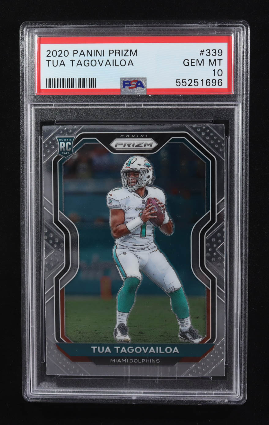 Tua Tagovailoa 2020 Panini Prizm #339A RC (PSA 10) at PristineAuction.com Tua Tagovailoa 2020 Panini Prizm #339A RC (PSA 10) at PristineAuction.com