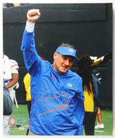 Dan Mullen Signed Florida Gators 20x20 Print on Canvas Inscribed "Go Gators!" (PSA) at PristineAuction.com