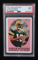 Aaron Rodgers 2005 Topps Heritage #344B 58T SP RC (PSA 9) at PristineAuction.com