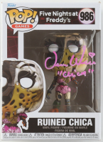 Jess Weiss Signed "Five Nights at Freddy's" Ruined Chica #986 Funko Pop! Vinyl Figure Inscribed "Chica" (JSA) at PristineAuction.com