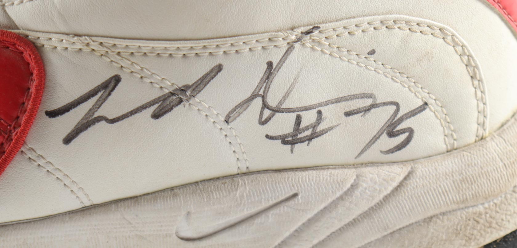 Zack Golditch Twice-Signed Game-Used Pair of Nike Football Cleats (JSA) at PristineAuction.com Zack Golditch Twice-Signed Game-Used Pair of Nike Football Cleats (JSA) at PristineAuction.com