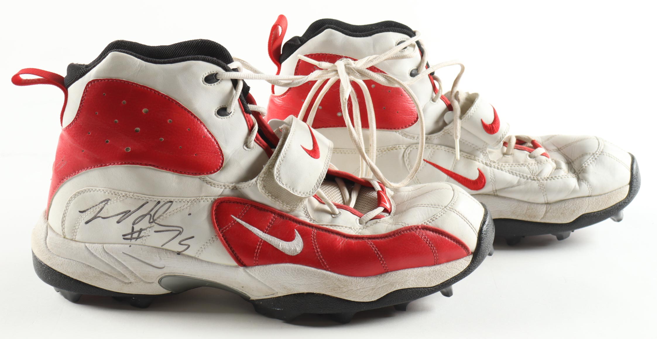 Zack Golditch Twice-Signed Game-Used Pair of Nike Football Cleats (JSA) at PristineAuction.com Zack Golditch Twice-Signed Game-Used Pair of Nike Football Cleats (JSA) at PristineAuction.com