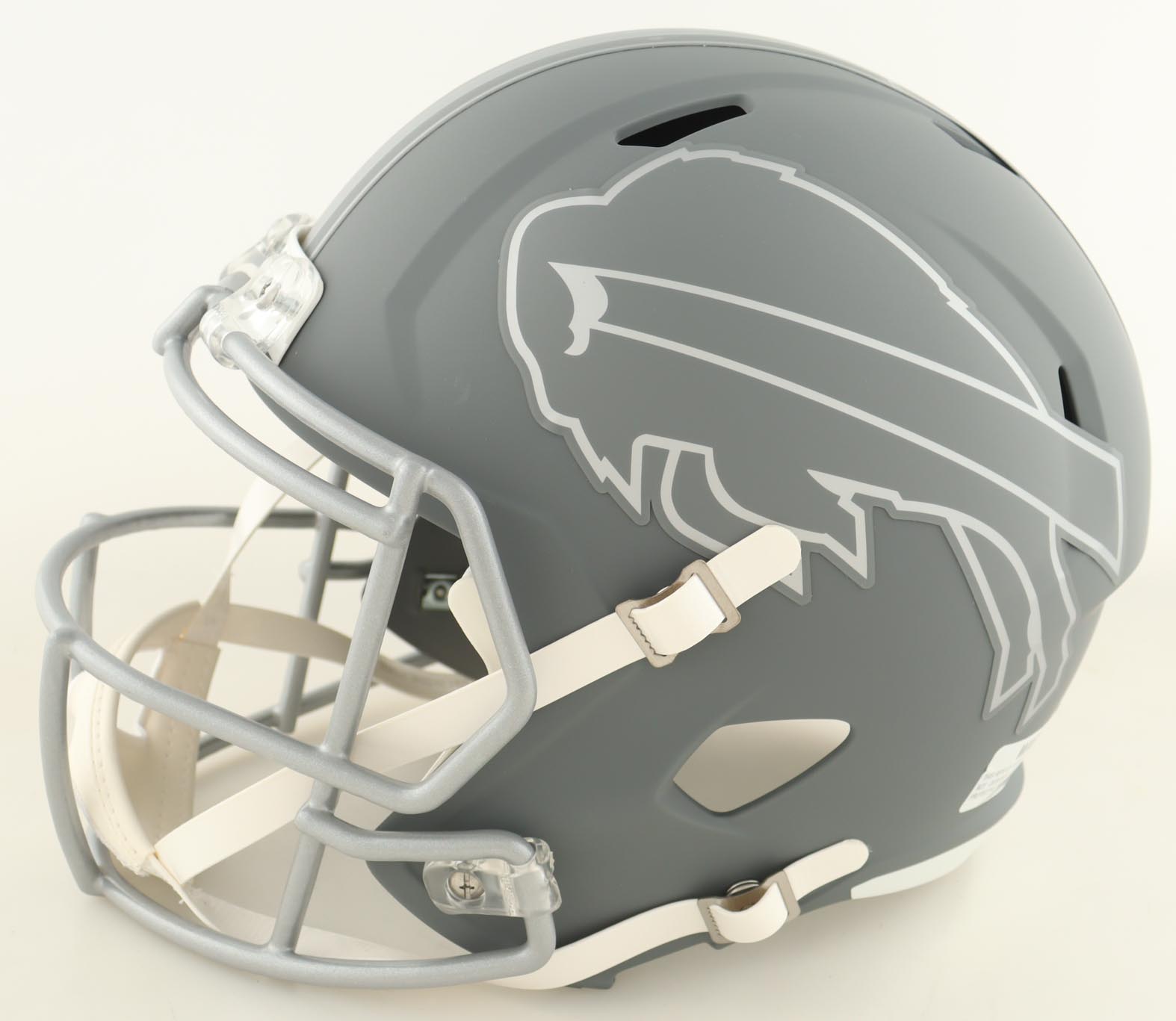 Von Miller Signed Bills Full-Size Slate Alternate Speed Helmet (Beckett) at PristineAuction.com Von Miller Signed Bills Full-Size Slate Alternate Speed Helmet (Beckett) at PristineAuction.com