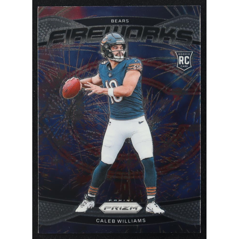 Caleb Williams 2024 Panini Prizm Fireworks #25 RC at PristineAuction.com