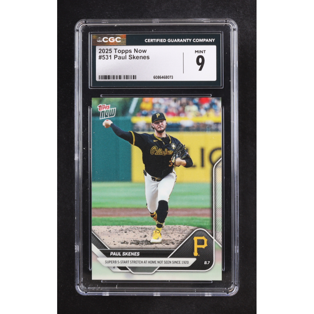 Paul Skenes 2025 Topps Now #531 (CGC 9) at PristineAuction.com
