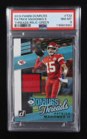 Patrick Mahomes II 2019 Donruss Threads Green #22 (PSA 8) at PristineAuction.com