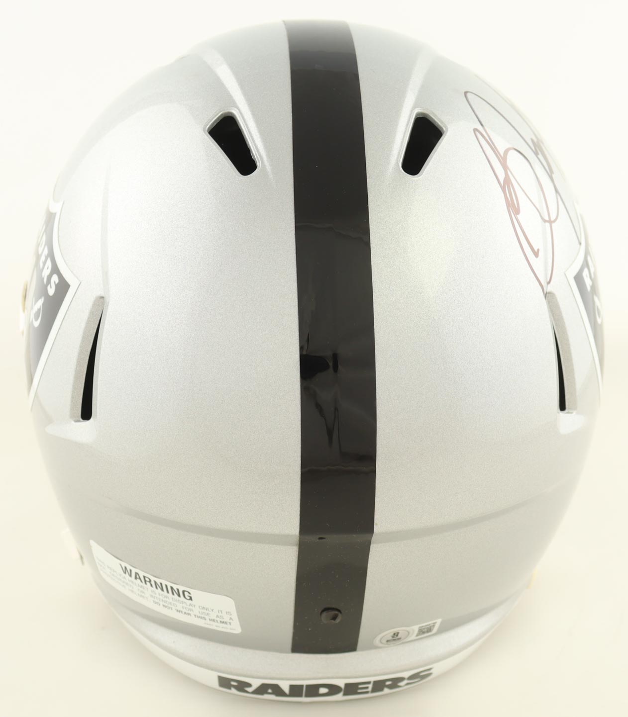 Bo Jackson Signed Raiders Full-Size Speed Helmet (Beckett) at PristineAuction.com Bo Jackson Signed Raiders Full-Size Speed Helmet (Beckett) at PristineAuction.com