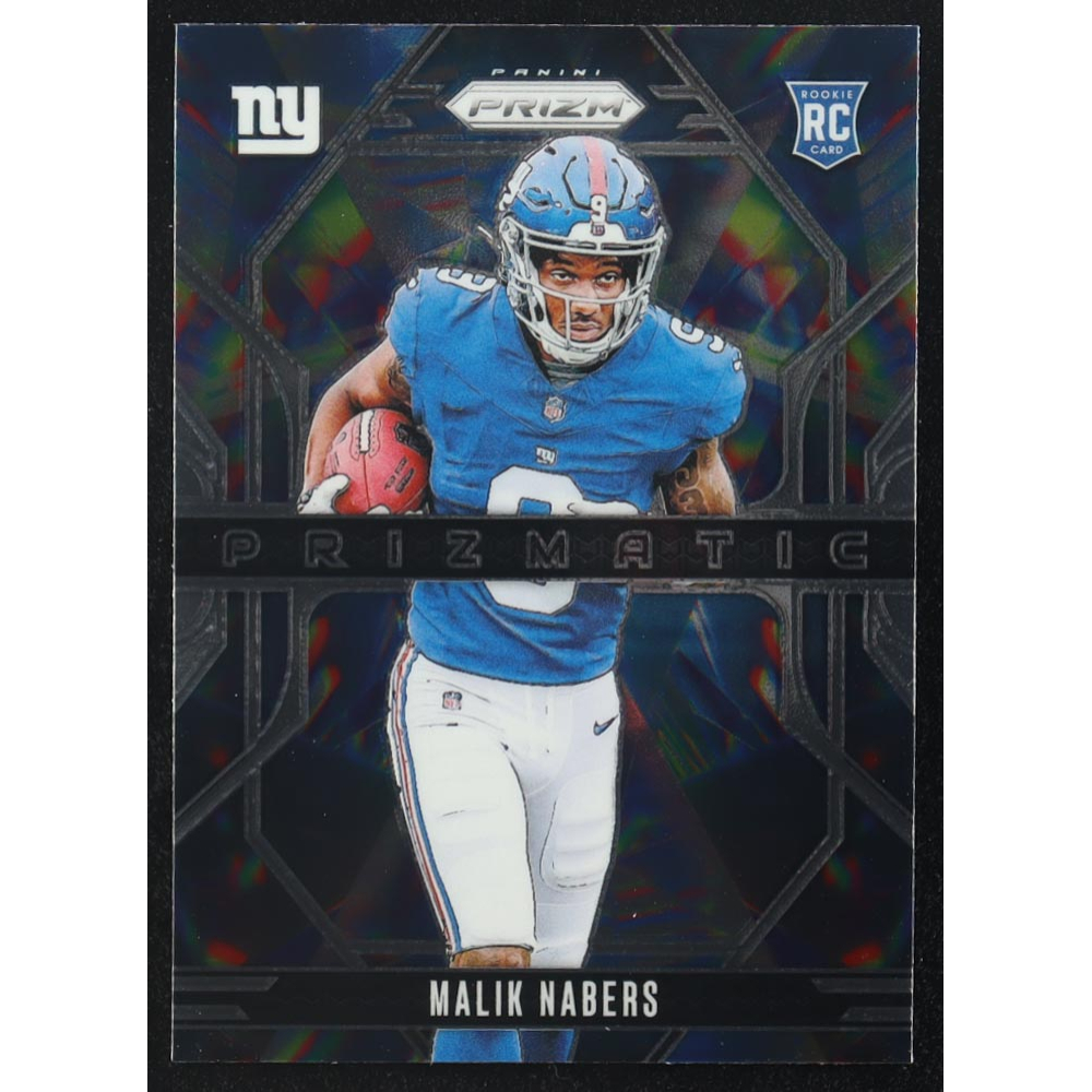 Malik Nabers 2024 Panini Prizm Prizmatic #13 RC at PristineAuction.com