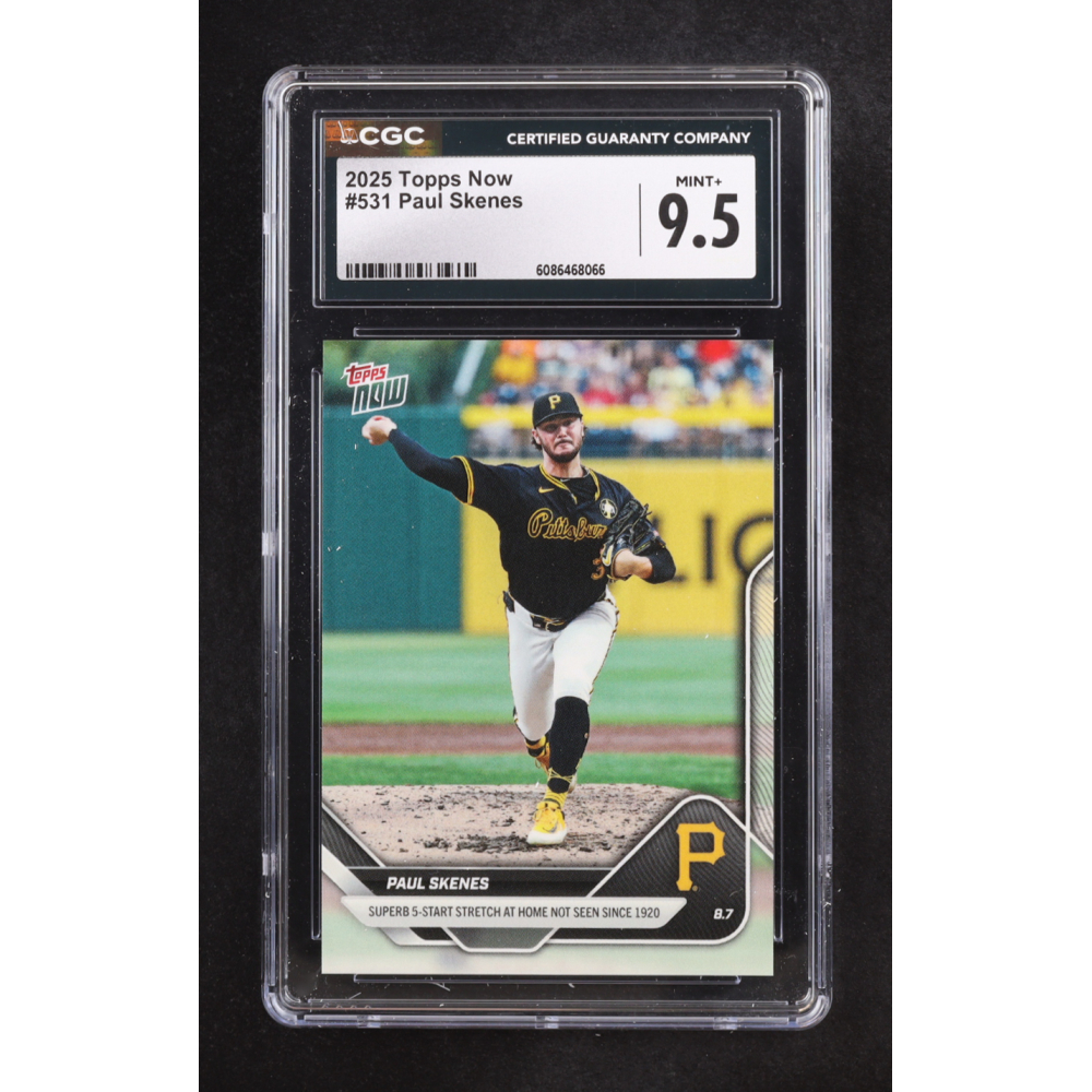 Paul Skenes 2025 Topps Now #531 (CGC 9.5) at PristineAuction.com