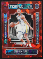 Stephen Curry 2023-24 Panini Phoenix Temple Men Phoenix Red Ice #16 at PristineAuction.com