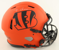 Ja'Marr Chase Signed Bengals Full-Size Authentic On-Field Rave Alternate Speed Helmet (Beckett) at PristineAuction.com
