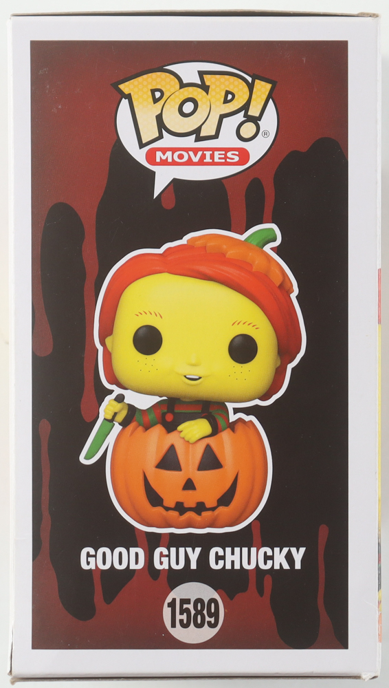 Alex Vincent Signed "Chucky" #1589 Good Guy Chucky Funko Pop! Vinyl Figure Inscribed "Andy" (JSA) at PristineAuction.com Alex Vincent Signed "Chucky" #1589 Good Guy Chucky Funko Pop! Vinyl Figure Inscribed "Andy" (JSA) at PristineAuction.com