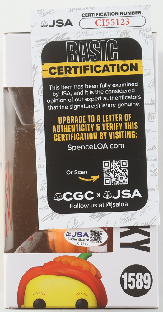 Alex Vincent Signed "Chucky" #1589 Good Guy Chucky Funko Pop! Vinyl Figure Inscribed "Andy" (JSA) at PristineAuction.com Alex Vincent Signed "Chucky" #1589 Good Guy Chucky Funko Pop! Vinyl Figure Inscribed "Andy" (JSA) at PristineAuction.com