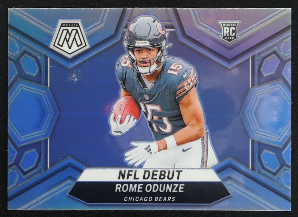 Rome Odunze 2024 Panini Mosaic NFL Debut Silver #281 RC at PristineAuction.com Rome Odunze 2024 Panini Mosaic NFL Debut Silver #281 RC at PristineAuction.com