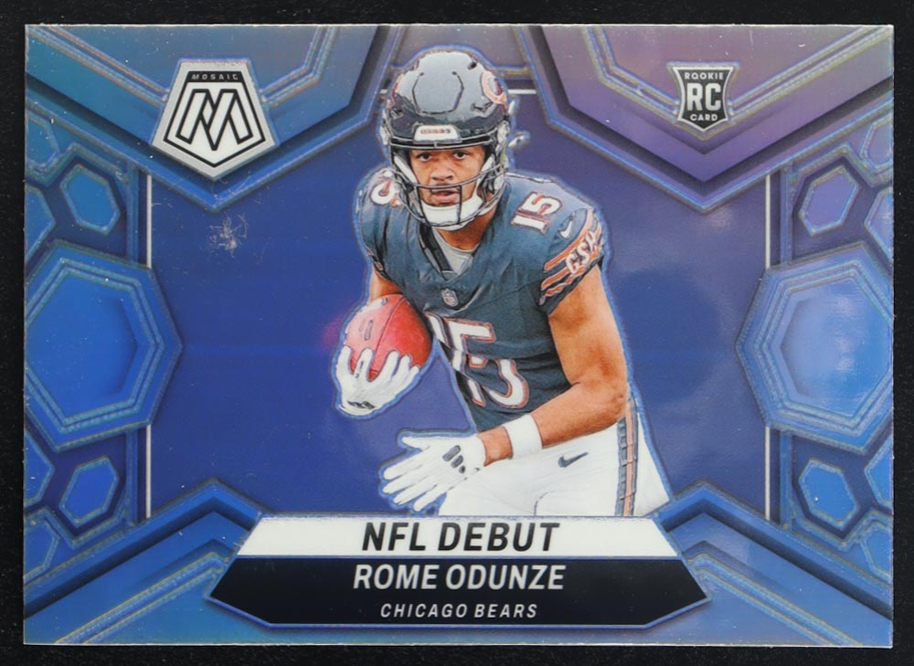 Rome Odunze 2024 Panini Mosaic NFL Debut Silver #281 RC
