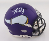 Aaron Jones Signed Vikings Speed Mini Helmet (Beckett) at PristineAuction.com