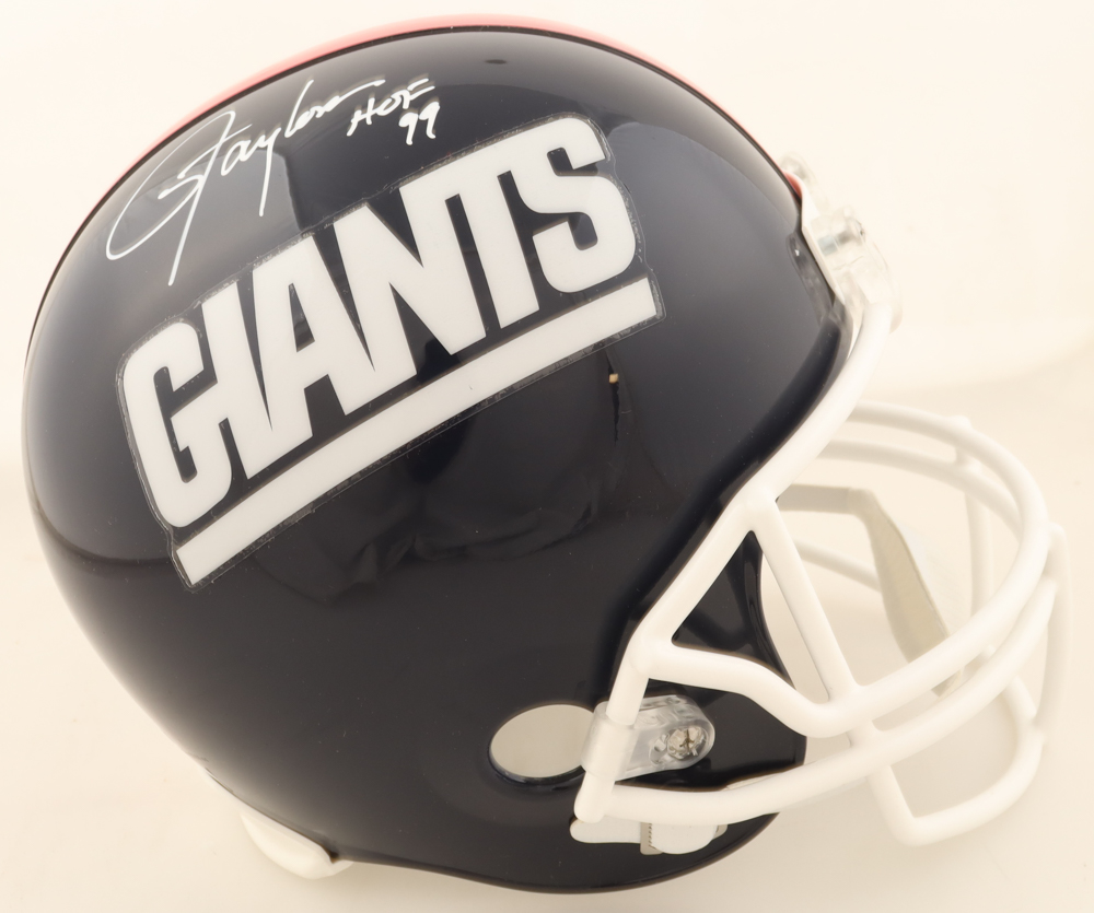 Lawrence Taylor Signed Giants Full-Size 1981-99 Throwback Alternate Helmet Inscribed "HOF 99" (Beckett) at PristineAuction.com Lawrence Taylor Signed Giants Full-Size 1981-99 Throwback Alternate Helmet Inscribed "HOF 99" (Beckett) at PristineAuction.com