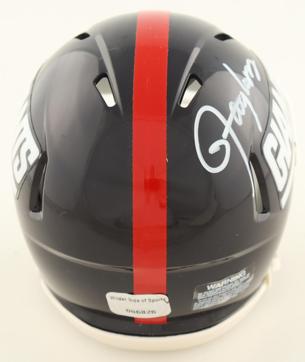 Lawrence Taylor Signed Giants Speed Mini Helmet (Wilder World of Sports) at PristineAuction.com Lawrence Taylor Signed Giants Speed Mini Helmet (Wilder World of Sports) at PristineAuction.com