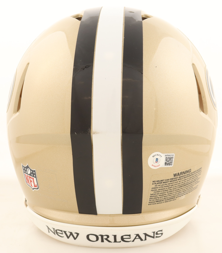 Michael Thomas Signed Saints Full-Size Authentic On-Field Speed Helmet (Beckett) at PristineAuction.com Michael Thomas Signed Saints Full-Size Authentic On-Field Speed Helmet (Beckett) at PristineAuction.com