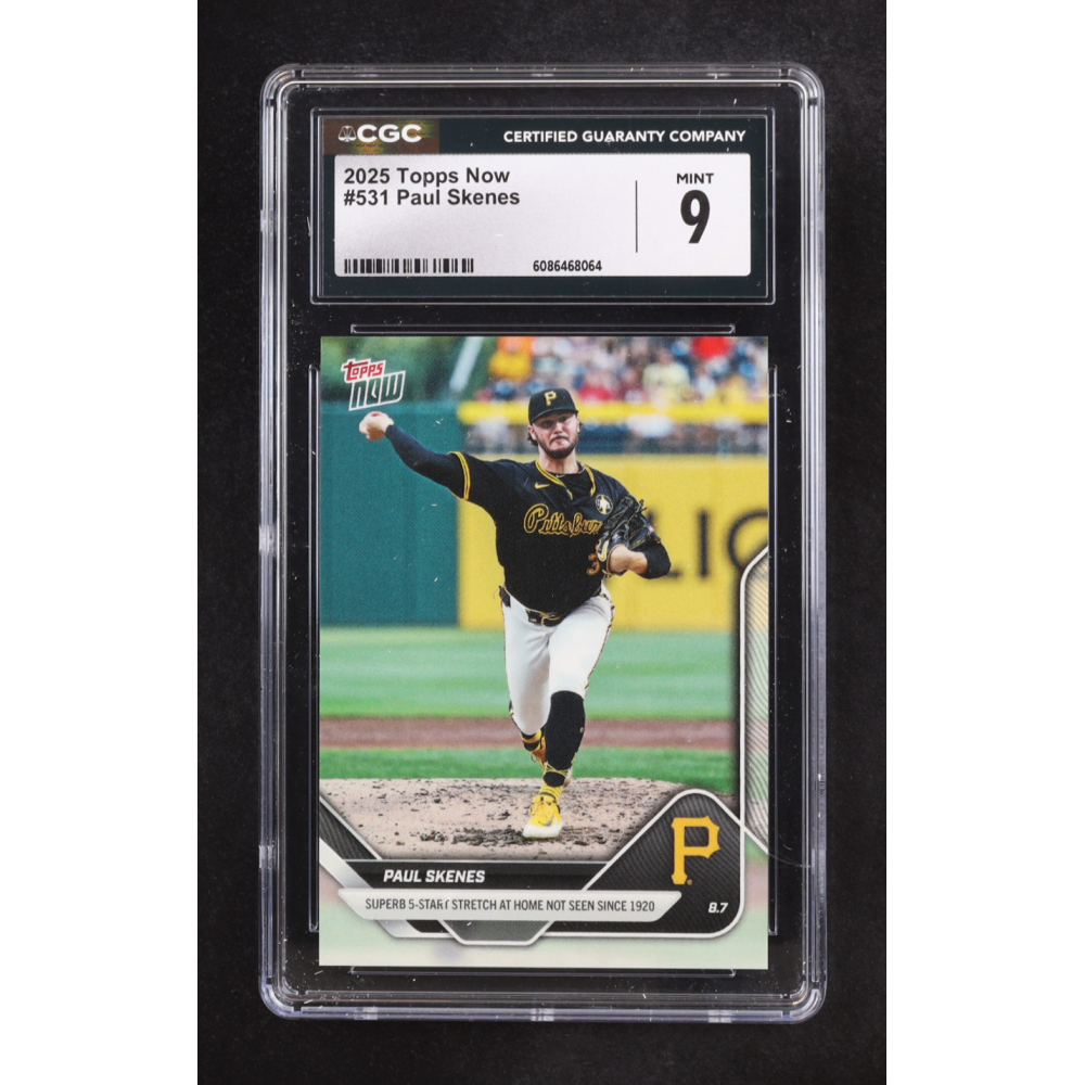 Paul Skenes 2025 Topps Now #531 (CGC 9) at PristineAuction.com