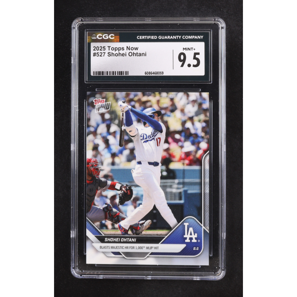 Shohei Ohtani 2025 Topps Now #527 (CGC 9.5) at PristineAuction.com