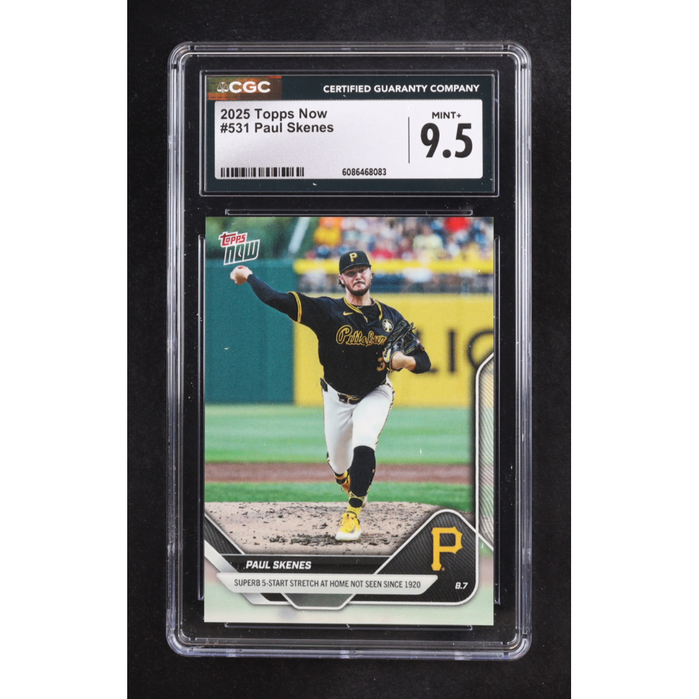 Paul Skenes 2025 Topps Now #531 (CGC 9.5) at PristineAuction.com