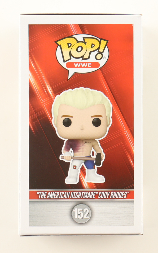 Cody Rhodes Signed "WWE" #152 "The American Nightmare" Cody Rhodes Funko Pop! Vinyl Figure (JSA) at PristineAuction.com Cody Rhodes Signed "WWE" #152 "The American Nightmare" Cody Rhodes Funko Pop! Vinyl Figure (JSA) at PristineAuction.com