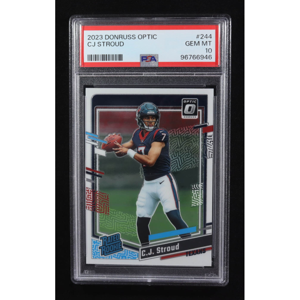 CJ Stroud 2023 Donruss Optic #244 RR RC (PSA 10) at PristineAuction.com