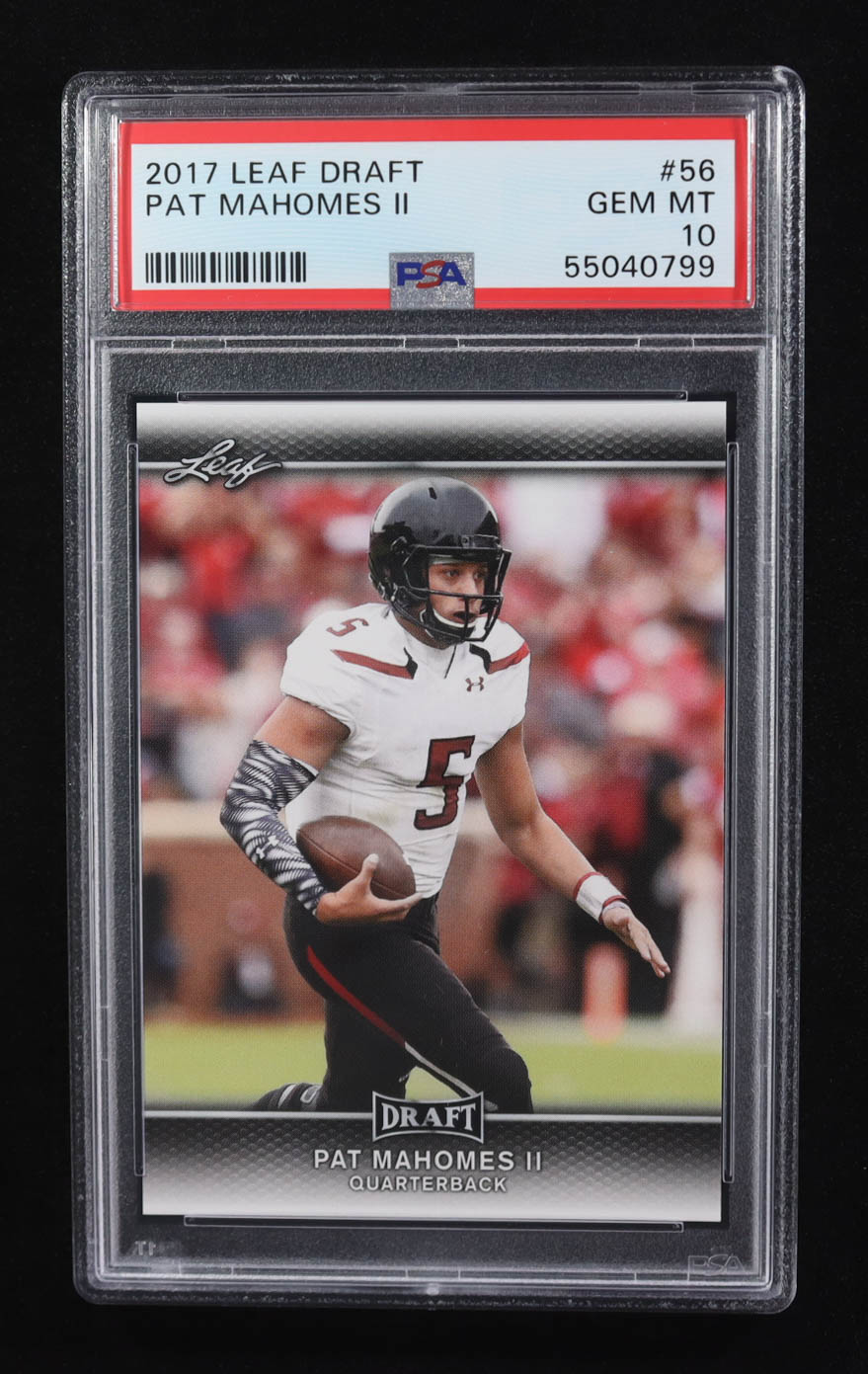 Patrick Mahomes II 2017 Leaf Draft #56 RC (PSA 10) at PristineAuction.com Patrick Mahomes II 2017 Leaf Draft #56 RC (PSA 10) at PristineAuction.com