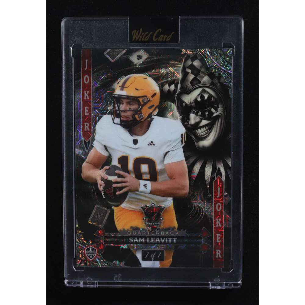 Sam Leavitt 2024 Wild Card 7 Card Studs Joker #7JW-SL RC #1/1 at PristineAuction.com