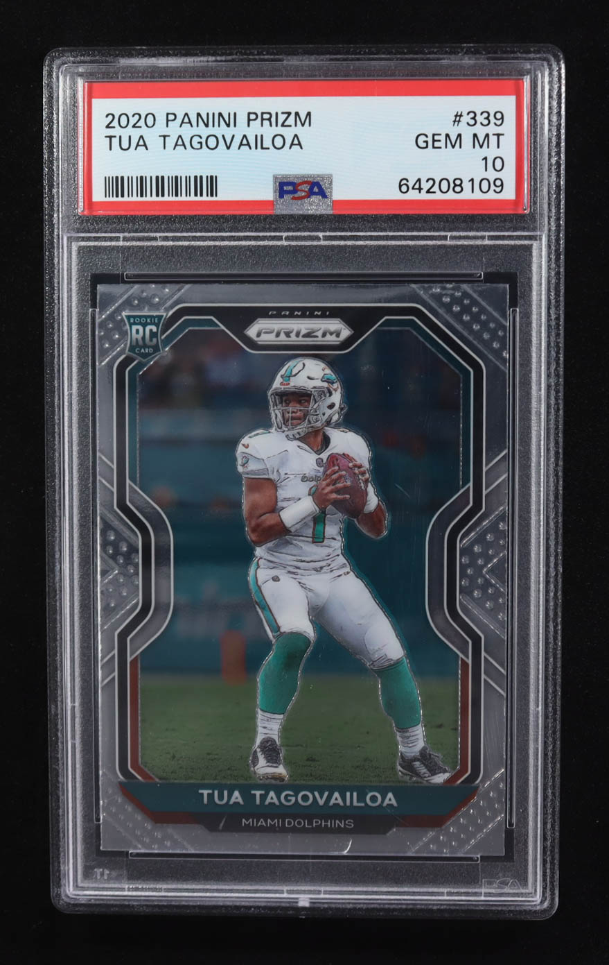 Tua Tagovailoa 2020 Panini Prizm #339A RC (PSA 10) at PristineAuction.com Tua Tagovailoa 2020 Panini Prizm #339A RC (PSA 10) at PristineAuction.com