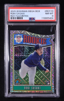 Roki Sasaki 2025 Bowman Chrome Mega Box ROY Favorites #ROY10 RC (PSA 8) at PristineAuction.com
